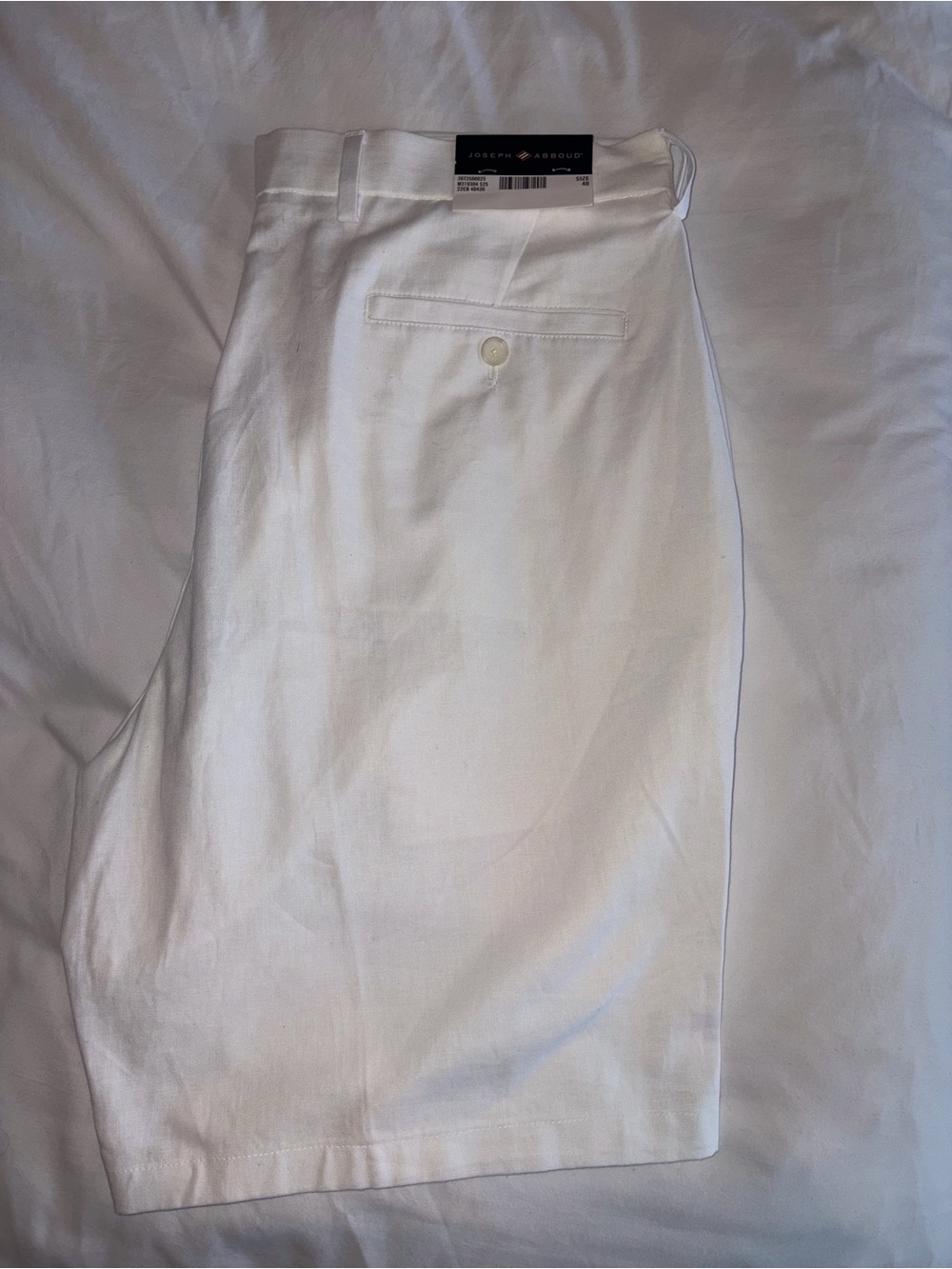 Joseph Abboud Men's White Chino Shorts